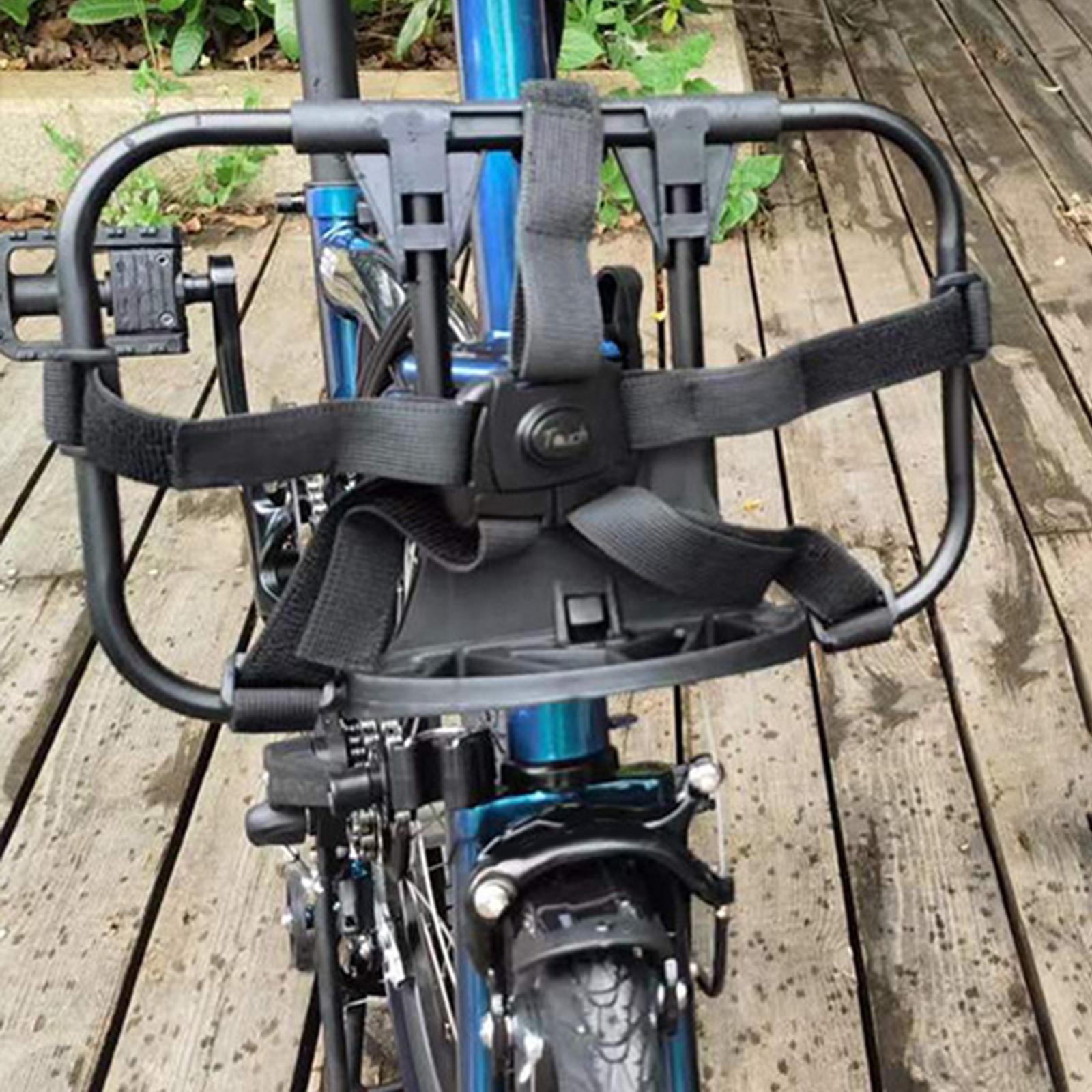 Folding Bike Carrier Bracket Front Carrier Frame bike Front Rack for Backpack