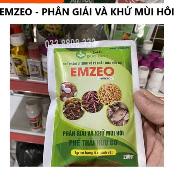 3 GÓI EMZEO 200G GIÚP PHÂN GIẢI VÀ KHỬ MÙI HÔI PHẾ THÁI HỮU CƠ -NHANH HIỆU QUẢ