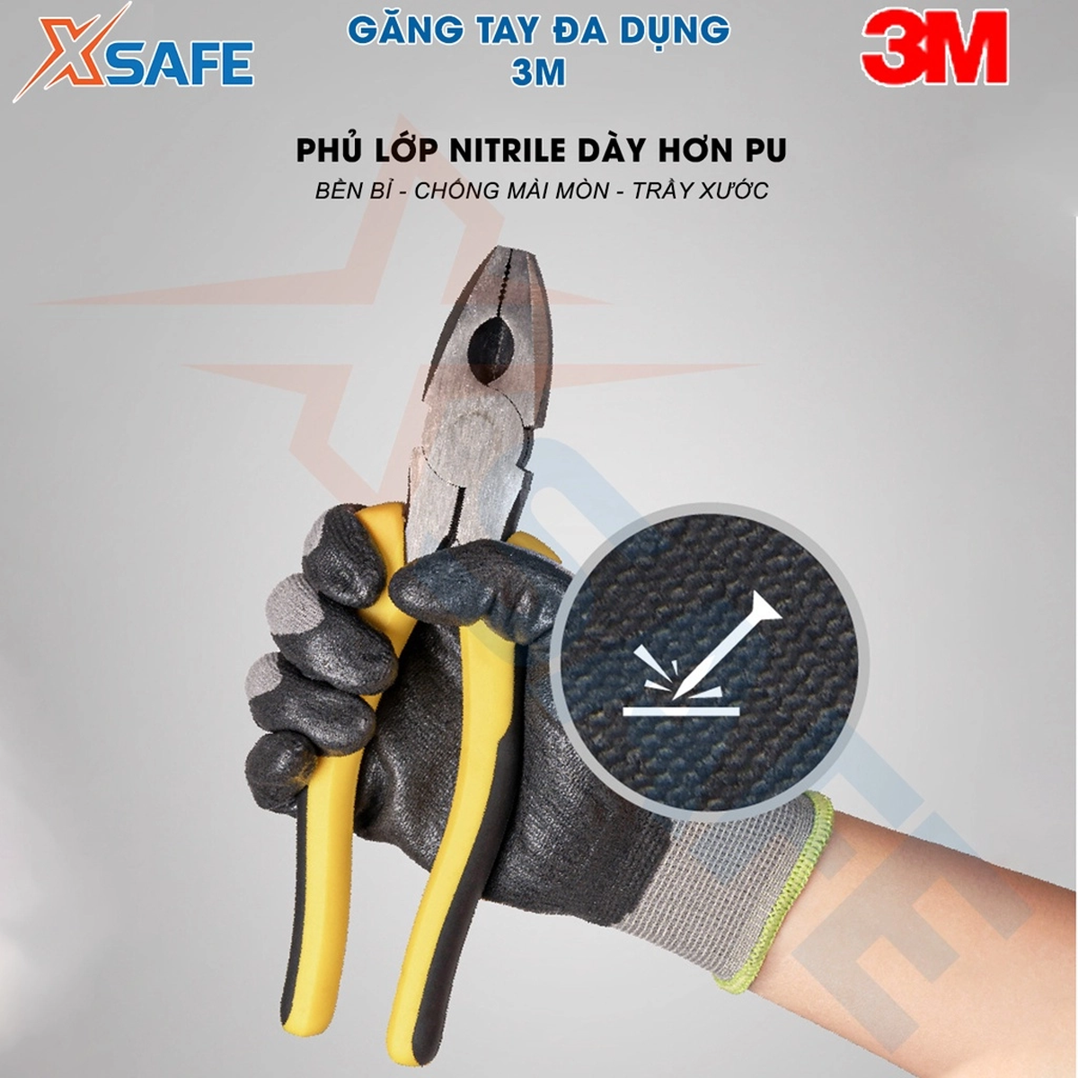 Găng tay đa dụng 3M-Mỹ Găng tay bảo hộ đa năng làm vườn, khuân vác, sữa chữa, lái xe, bảo trì, thi công - Chính hãng