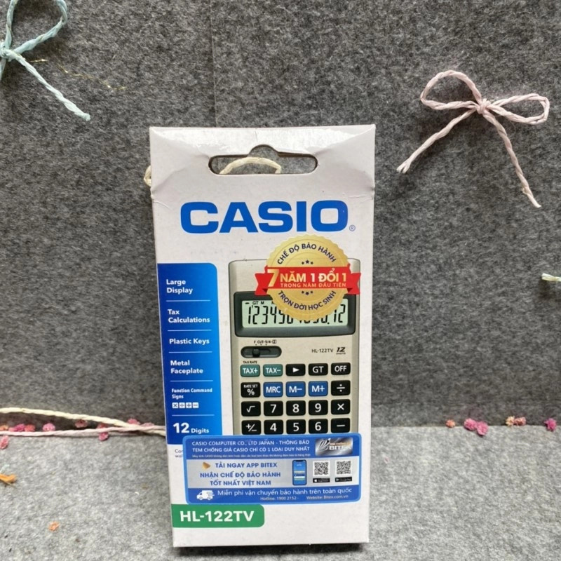 Máy Tính Để Bàn CASIO HL-122TV  [ Bảo hành 7 năm ]