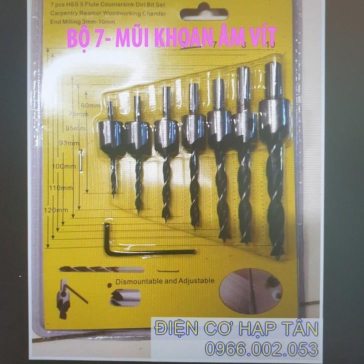 BỘ 7 MŨI KHOAN ÂM VÍT - CHUYÊN DỤNG