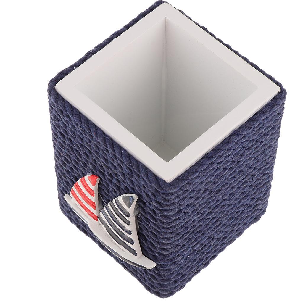 Exquisite pencil holder Mediterranean style desktop organizer