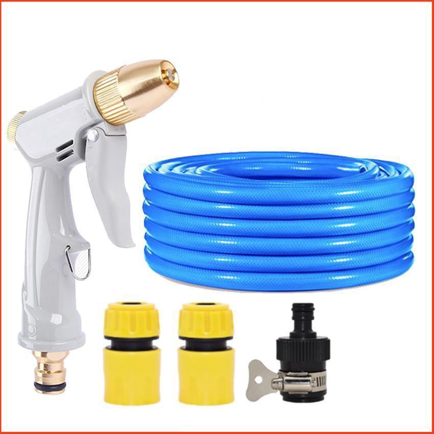 Bộ dây vòi xịt nước rửa xe, tưới cây tăng áp 3 lần, loại 3-5m 206846