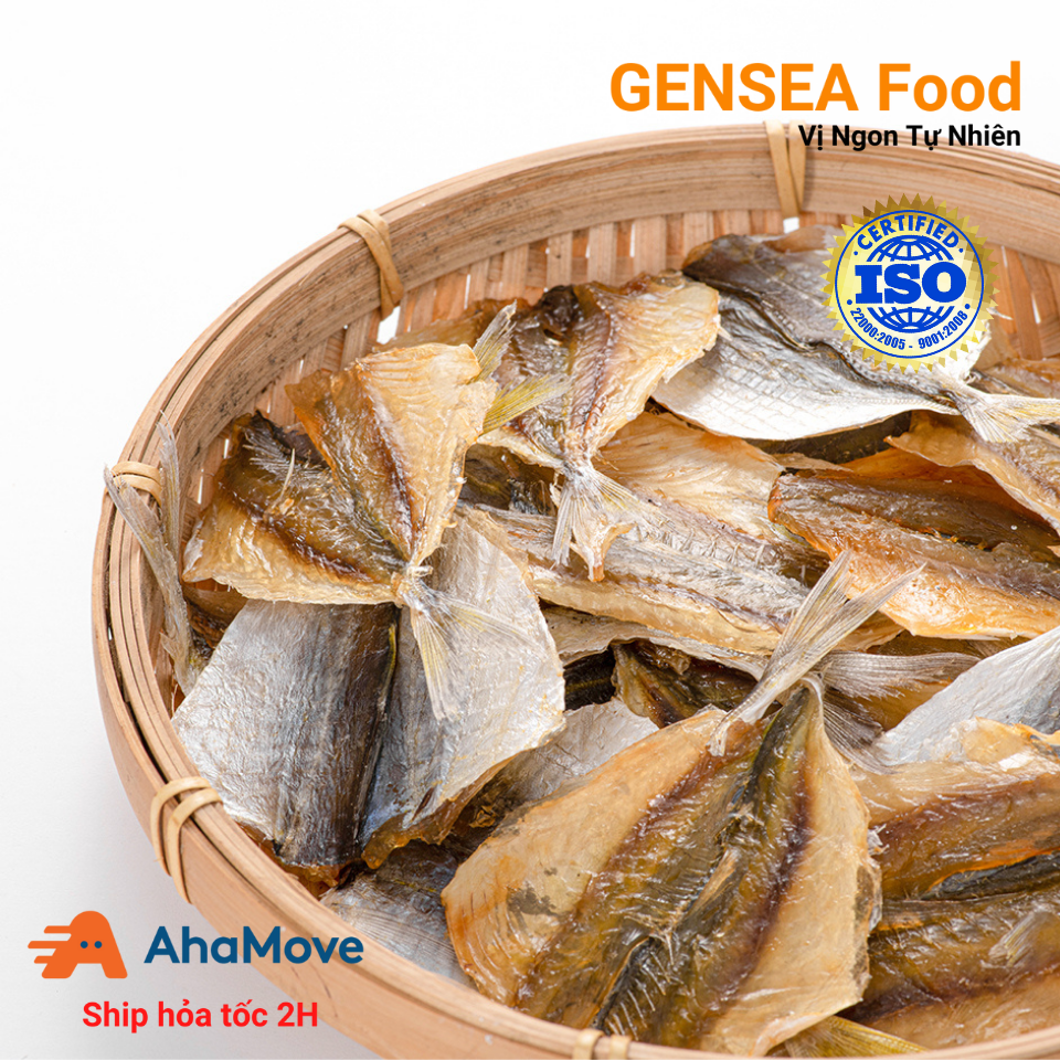 Cá Chỉ Vàng Khô Phú Quý Loại 1 Size Đại Cực Ngon GENSEA Food G2414 Chuẩn ATVSTP Quốc Tế ISO 22000:2018