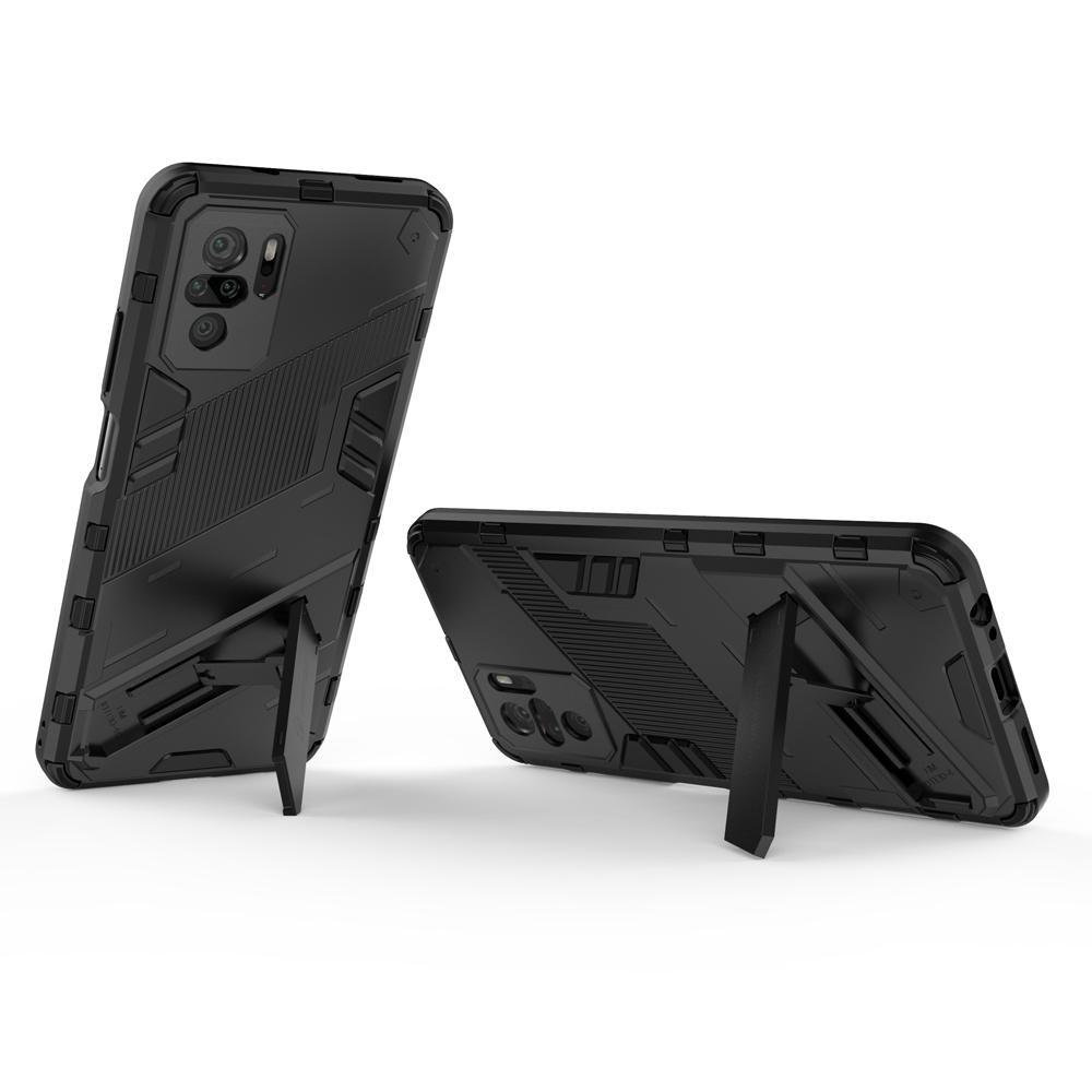 Ốp lưng cho Xiaomi Redmi Note 10 10S, Ốp chống sốc Iron Man PUNK cao cấp kèm giá đỡ cho Redmi Note 10 10S 4G