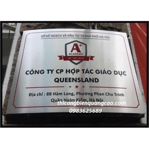 BIỂN CÔNG TY BẰNG INOX GIÁ RẺ - GIAO HÀNG TOÀN QUỐC