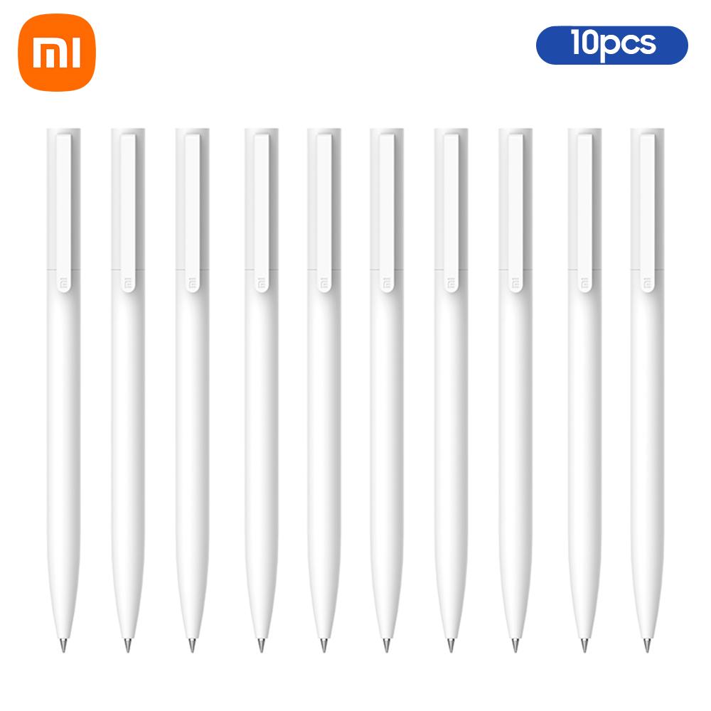 Xiaomi Gel Pen 10pcs 0.5mm Black Ink Press Pen Japan MiKuni Ink Smooth Writing Office Supplies For School Office Stationery