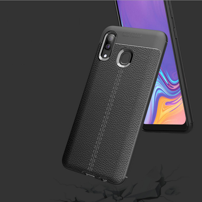 Ốp lưng dành cho SamSung Galaxy A20 silicon giả da, chống sốc