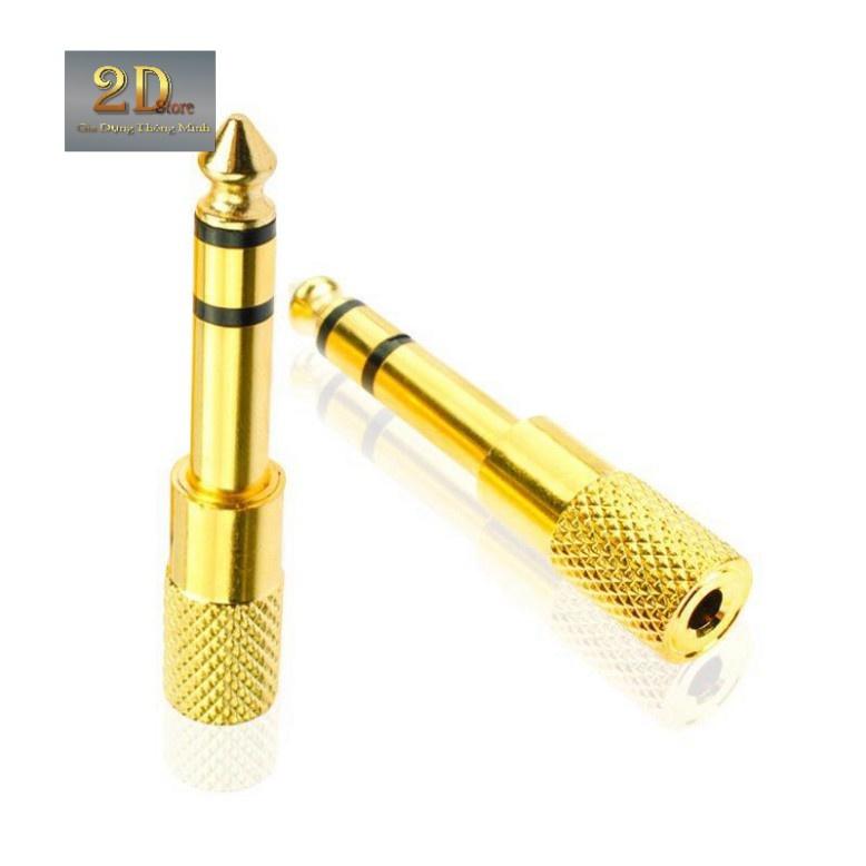 Đầu jack chuyển đổi âm thanh từ cổng 3.5mm cái sang cổng 6.5mm 5781 2D Store