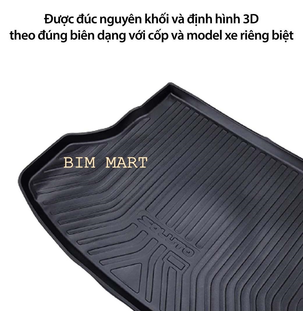 Lót cốp dành cho xe Kia Soluto 2019 - 2021 không mùi, chất liệu TPO cao cấp