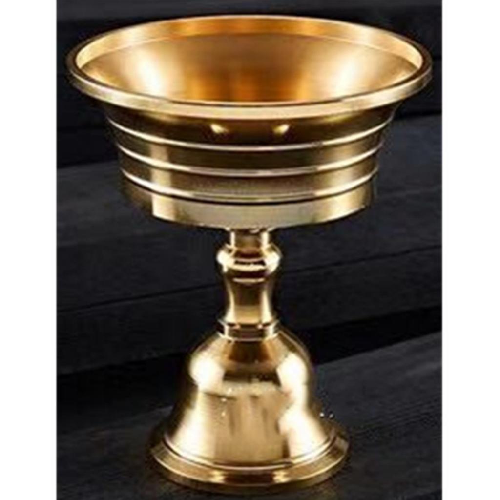 2x Tibetan Buddhist Ghee Lamp Holder Oil Lamp Tealight Candle Holder Home Decor