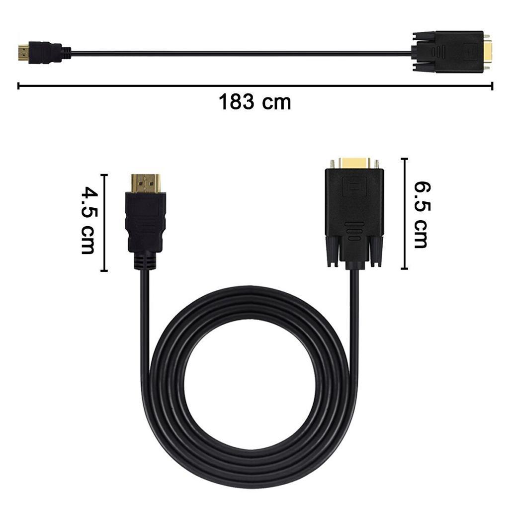 To VGA Adapter, Video Converter for PC Monitor HDTV