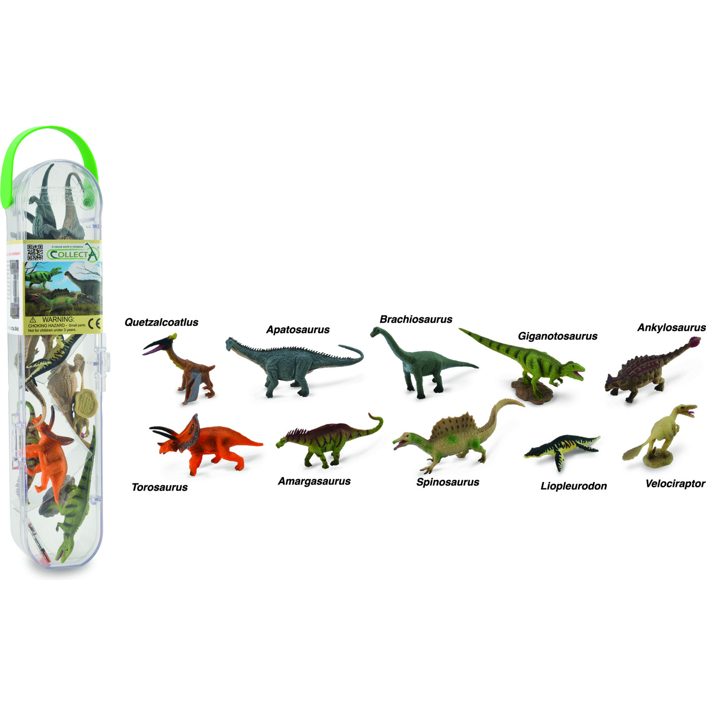 Bộ hình thu nhỏ: Khủng Long 2 - CollectA Box of Mini Dinosaur - 2, hiệu: CollectA, mã HS 9655080 - Chất liệu an toàn cho trẻ - Hàng chính hãng