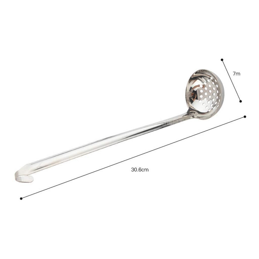 Stainless Steel Colander Oil Soup Ladle Spoon Kitchen Cooking Utensil 7cm