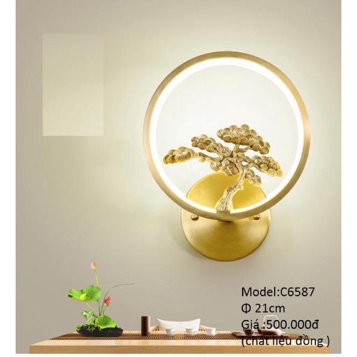 Đèn tường trang trí phòng khách, phòng ngủ bằng đồng