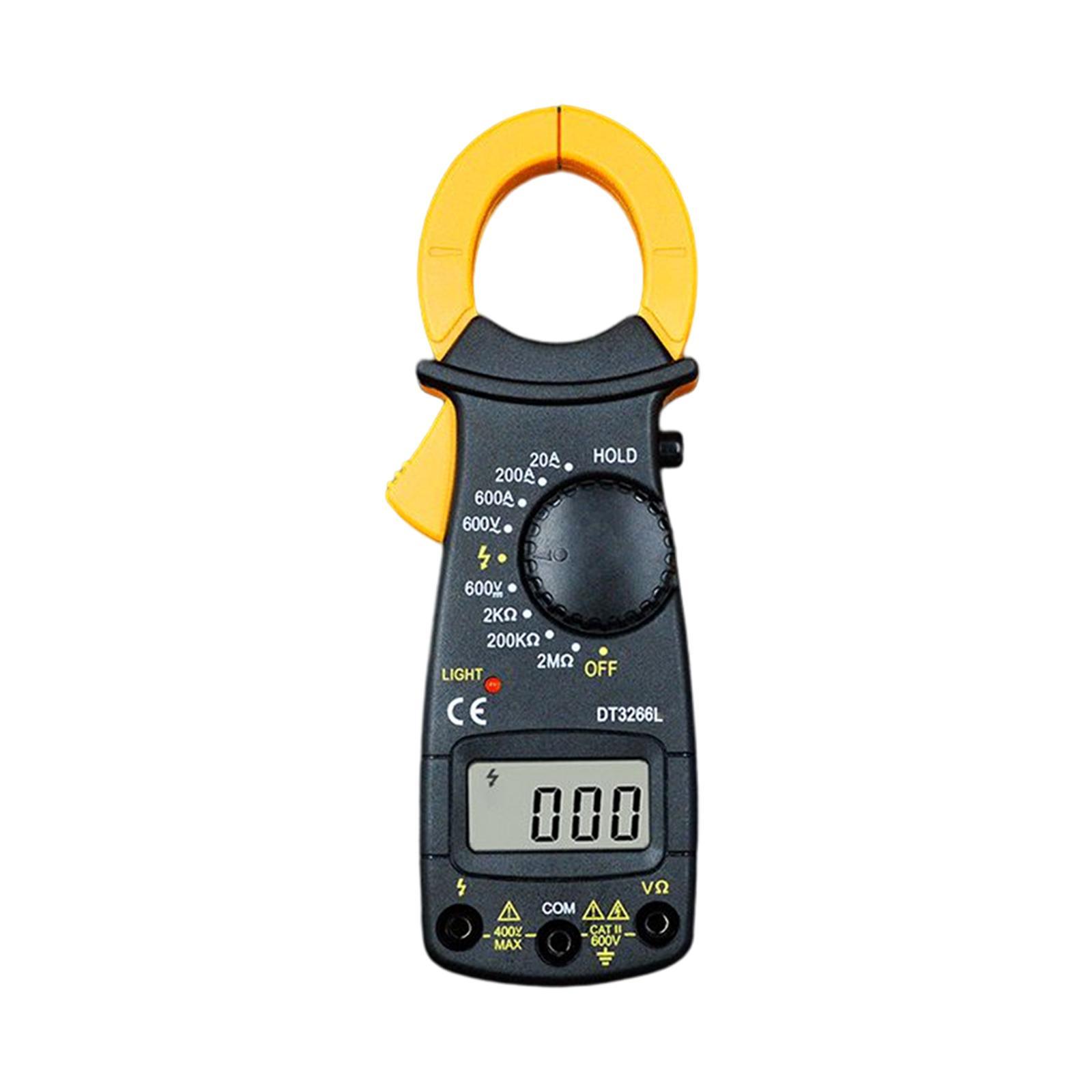 Digital Clamp Meter Professional Low Battery Indicator LCD Display Measure Resistance Multifunction DC Digital Clamp Meter