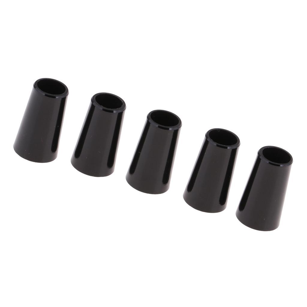 5pcs Golf Shaft Ferrules Taper Tip Adapter Sleeve End Caps Black 0.335 Wood