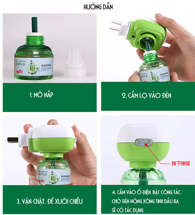 Tinh dầu đuổi muỗi và côn trùng Tinh chất thiên nhiên Green Spearmint