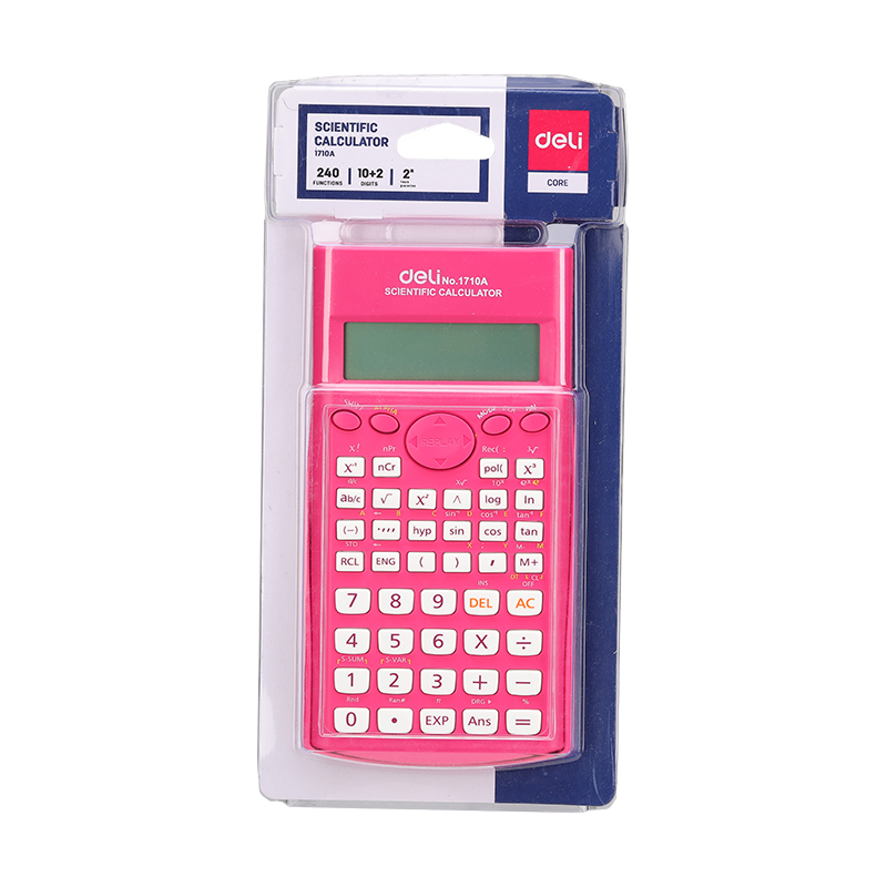 Máy tính kỹ thuật Deli 1710 Scientific Calculator 10+2 Digits Giao màu ngẫu nhiên