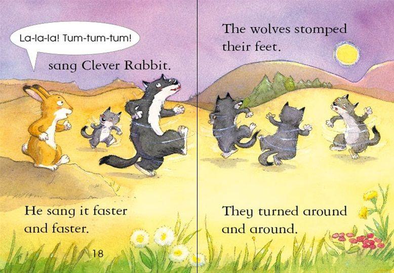 Sách - Clever Rabbit and the Wolves by Unknown