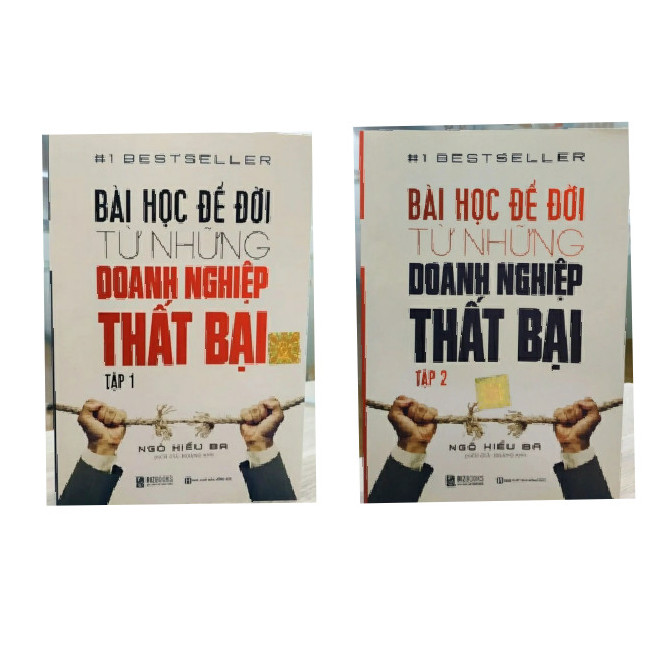 Bộ 2 cuốn sách Bài học để đời từ những danh nghiệp thất bại tập 1+ 2