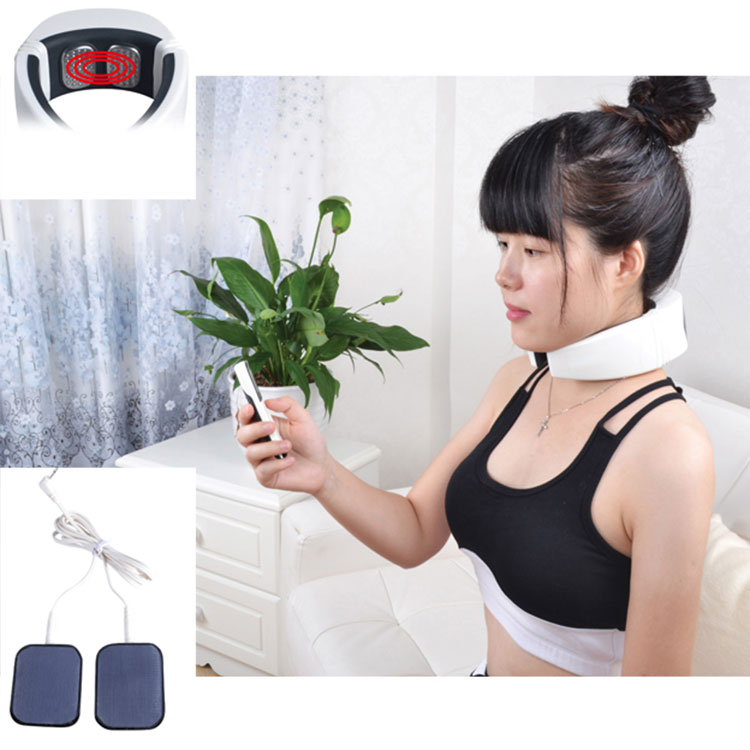 Máy massage cổ miếng dán PL-758 - Xung điện trị liệu, rung và nóng