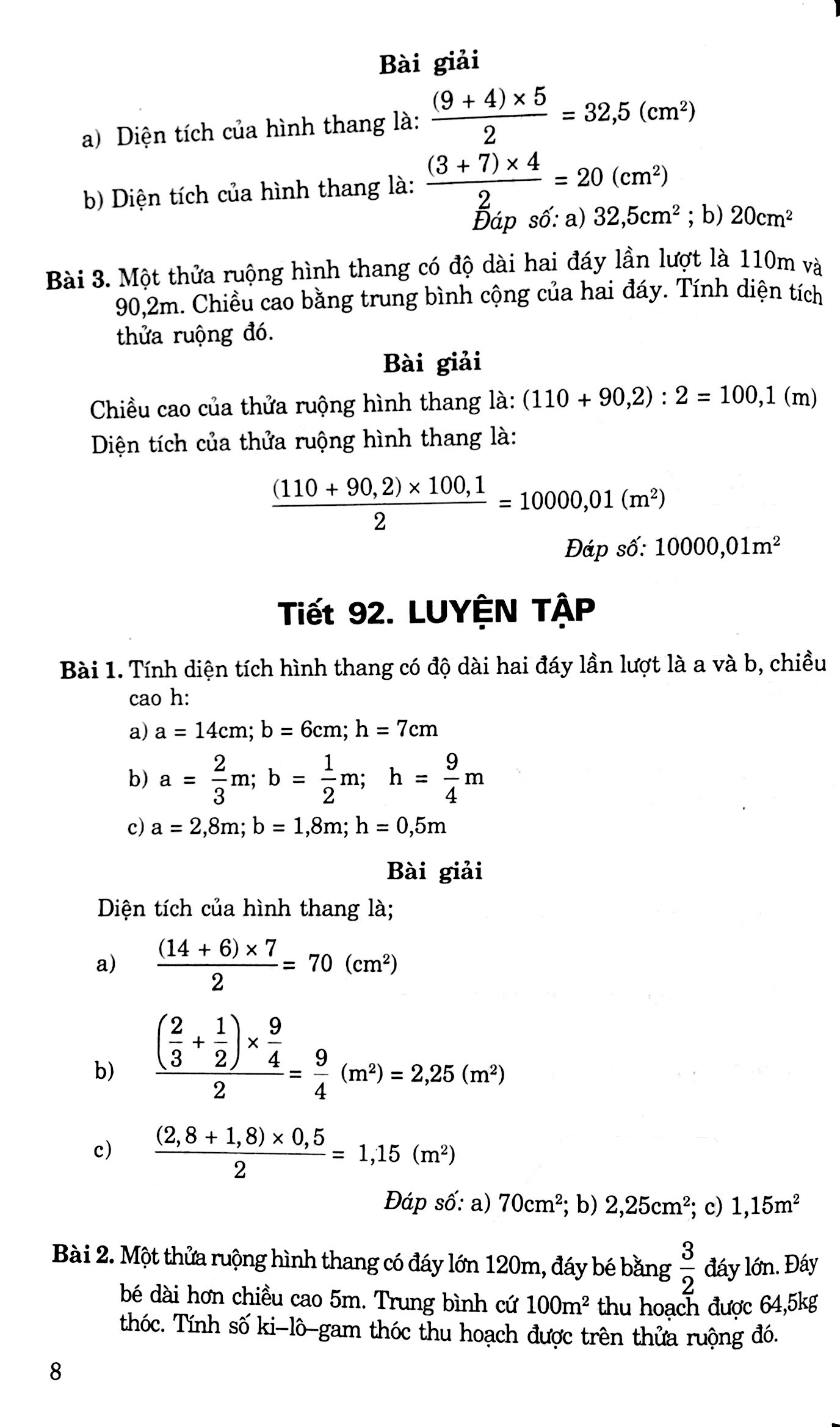 Giải Bài Tập Toán 5 Tập 2