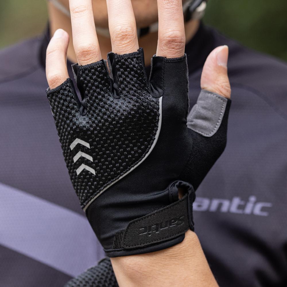 Găng tay đạp xe Santic Găng tay Half Finger MTB Găng tay xe đạp MTB Găng tay xe đạp thể thao xe đạp Găng tay chống ma sát unisex Color: K3P136H Size: XXL