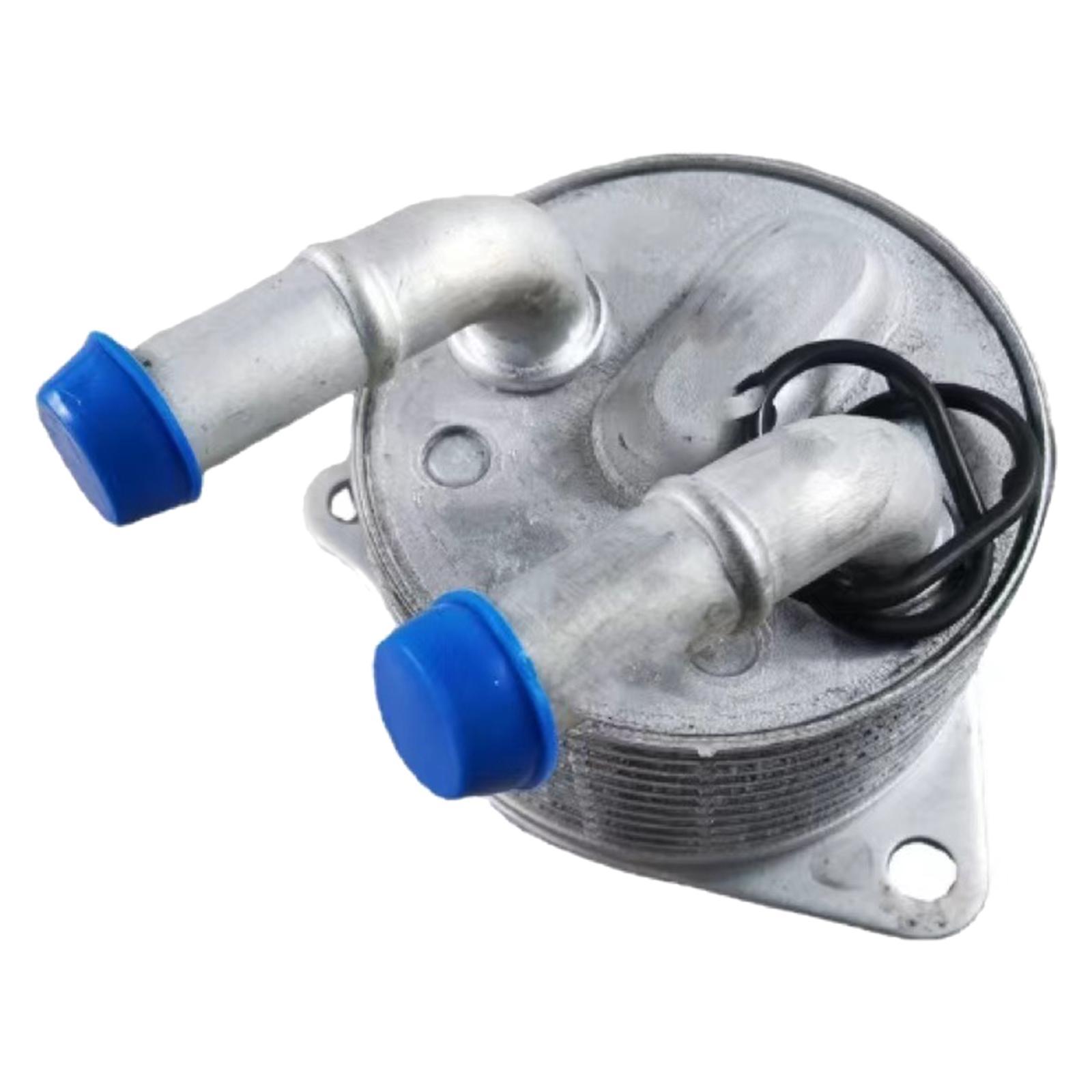 Auto Engine Oil Cooler 24148627861 7089720 with Gaskets for BMW x1 Mini Cooper Oil Cooler Kit Silver