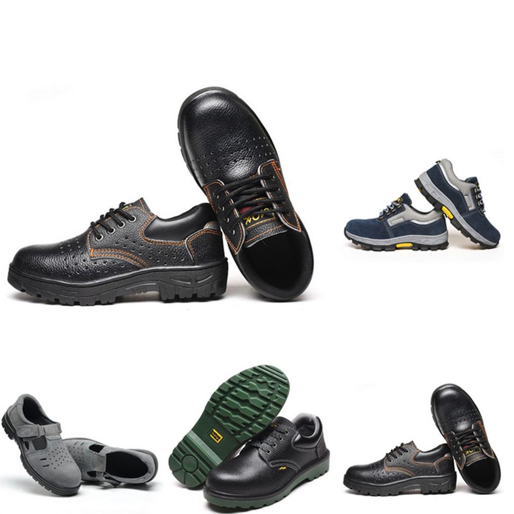 Mens Safety Shoes Steel Toe Work Boots Hiking Shoes