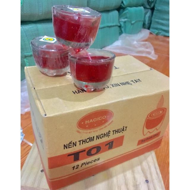 Nến cốc cao 4cm (1 hộp = 12 cốc)