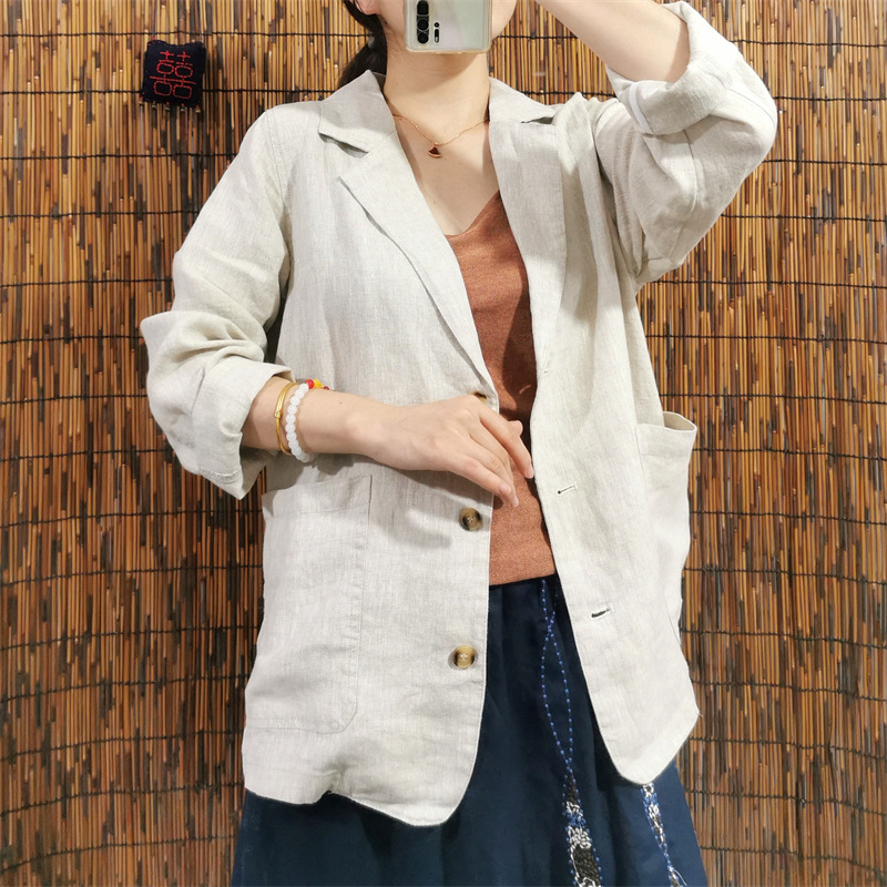 Áo Blazer- Áo Vest Nữ Chất Linen Cao Cấp, Hàng Đẹp Có Túi Bz04