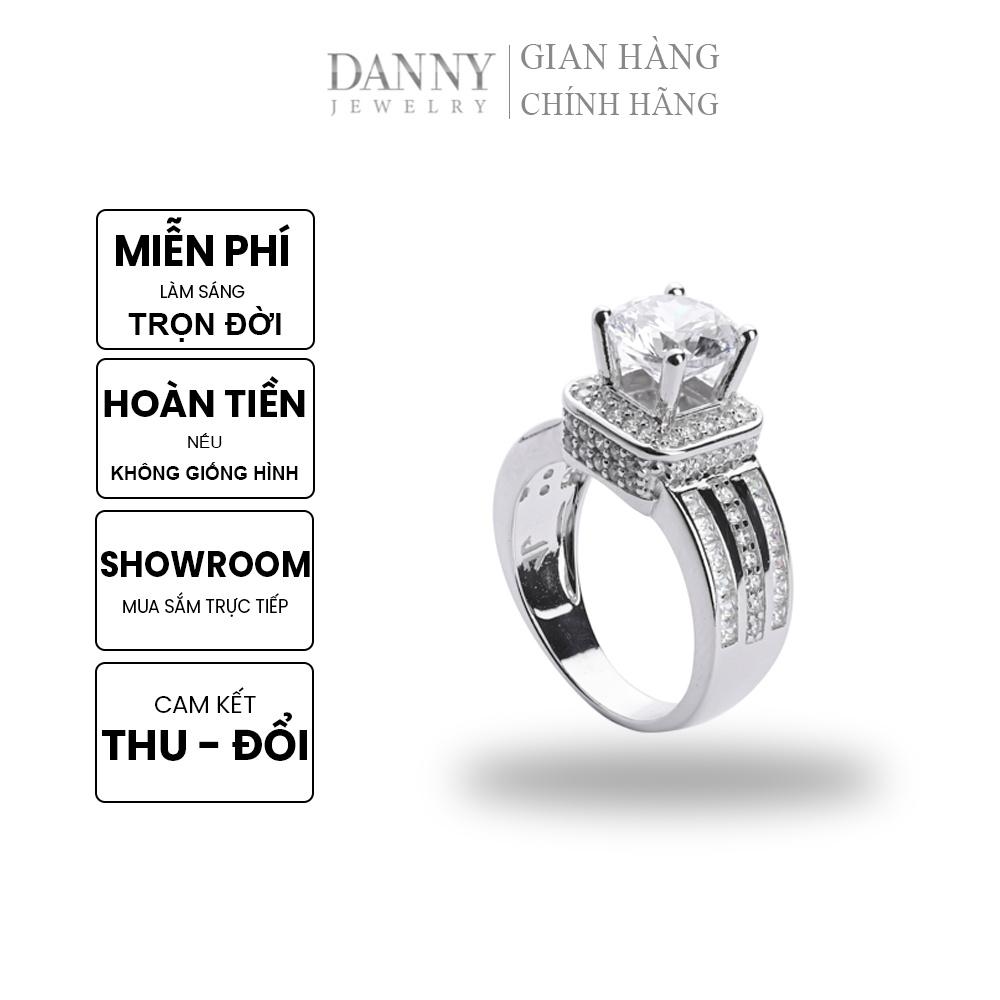 Nhẫn Nữ Bạc 925 Xi Bạch Kim Đính Đá CZ Bộ Sưu Tập "SCATTER" by Danny Jewelry Phong Cách Sang Trọng Quý Phái KI4GZ020