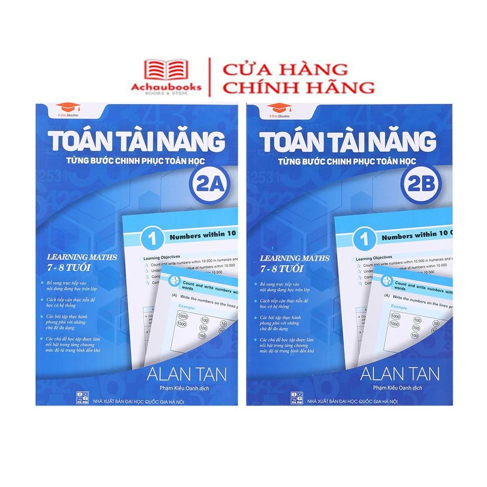 Sách Toán Tài Năng 2, Toán Lớp 2 ( Bộ 2 cuốn  7-8 tuổi )