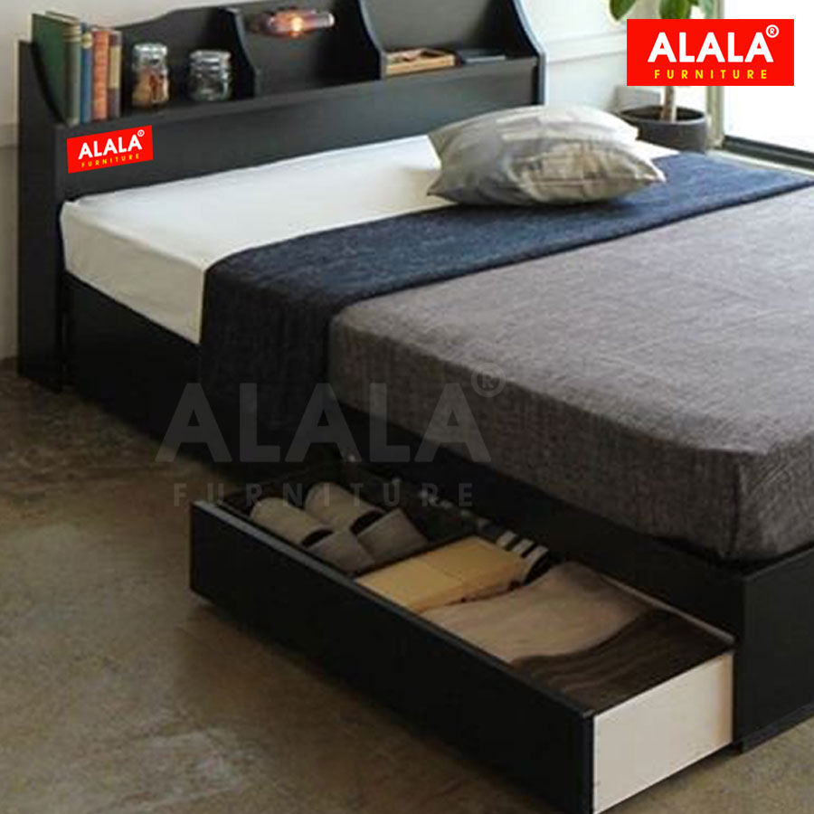 Giường ngủ ALALA08 + 2 hộc kéo / Miễn phí vận chuyển và lắp đặt/ Đổi trả 30 ngày/ Sản phẩm được bảo hành 5 năm từ thương hiệu ALALA/ Chịu lực 700kg