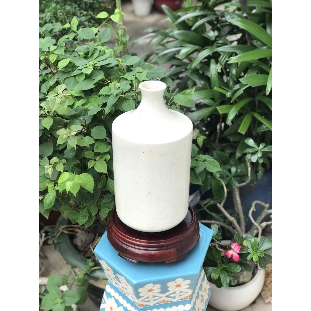 BÌNH HOA GỐM SỨ XUẤT KHẨU TRANG TRÍ DECOR BÌNH CẤM HOA XK02