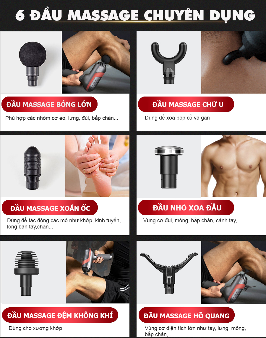 Súng massage toàn thân OKACHI LUXURY JP-i5 Pro