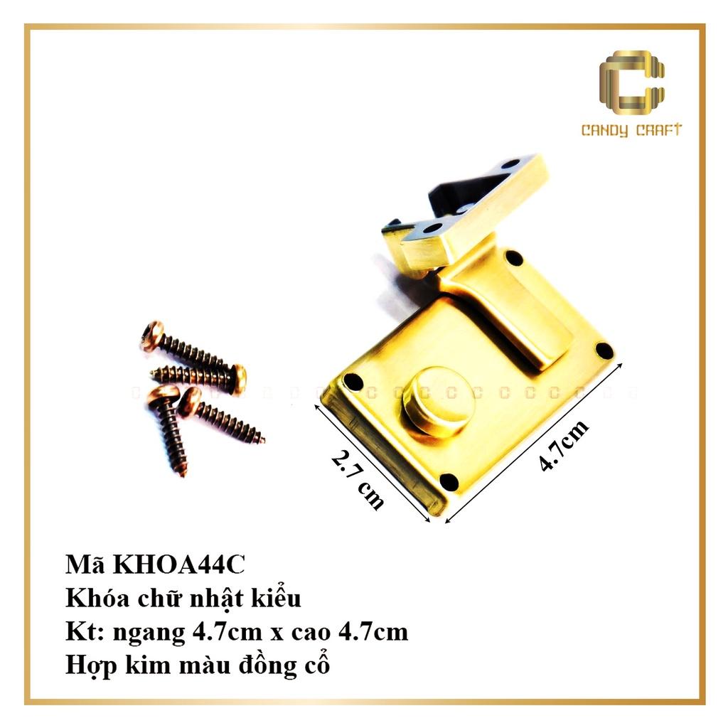 Khóa chữ nhật kiểu 4.7cm