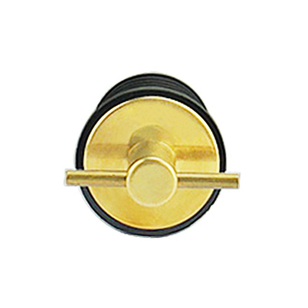 1inch Rubber Brass T-Handle -Turn Plug Hull Livewell Marine Accessories