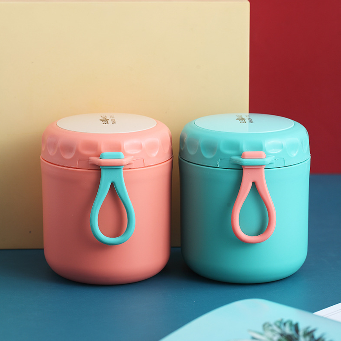 Cốc Đựng Canh Giữ Nhiệt Lõi Inox 304 Dung Tích 400ml Thích Hợp Đựng Soup, Cháo Chống Tràn Dễ Dàng Mang Đi