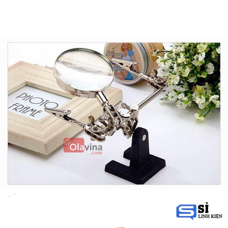 Kính lúp để bàn hỗ trợ kẹp mạch