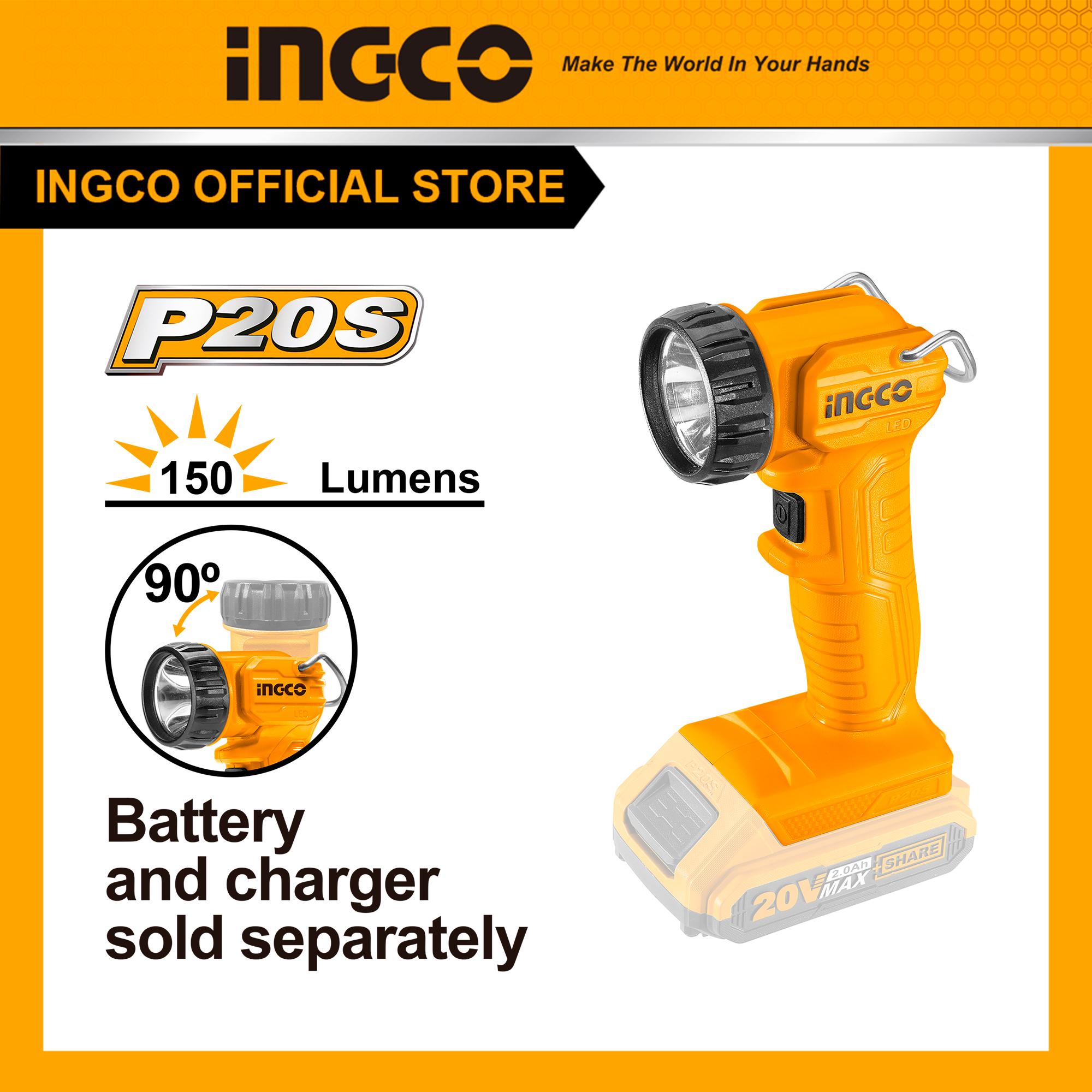 Đèn làm việc bóng LED dùng pin sạc INGCO CWLI2023 (chưa bao gồm pin và sạc)