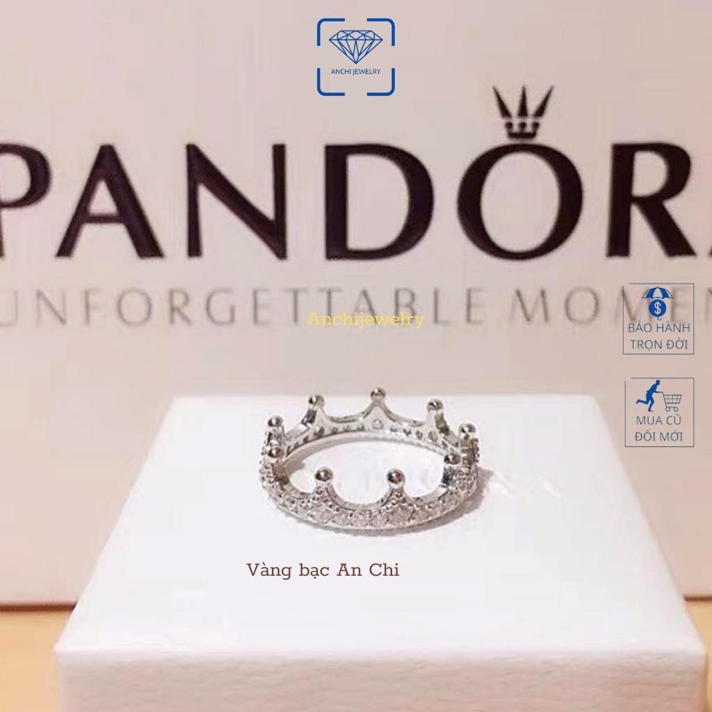 Nhẫn bạc vương miện nữ đính full đá nhỏ, Anchi jewelry