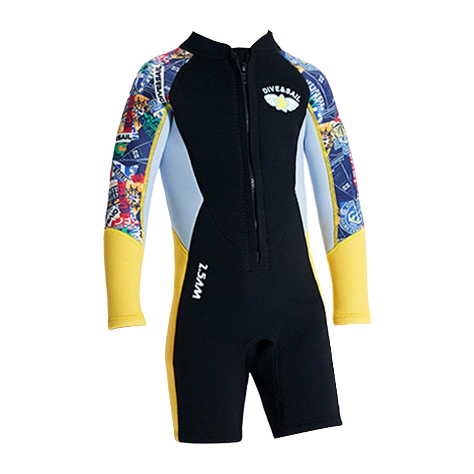 2.5mm Neoprene Wetsuit Kids  Thermal Swimsuit for Surfing
