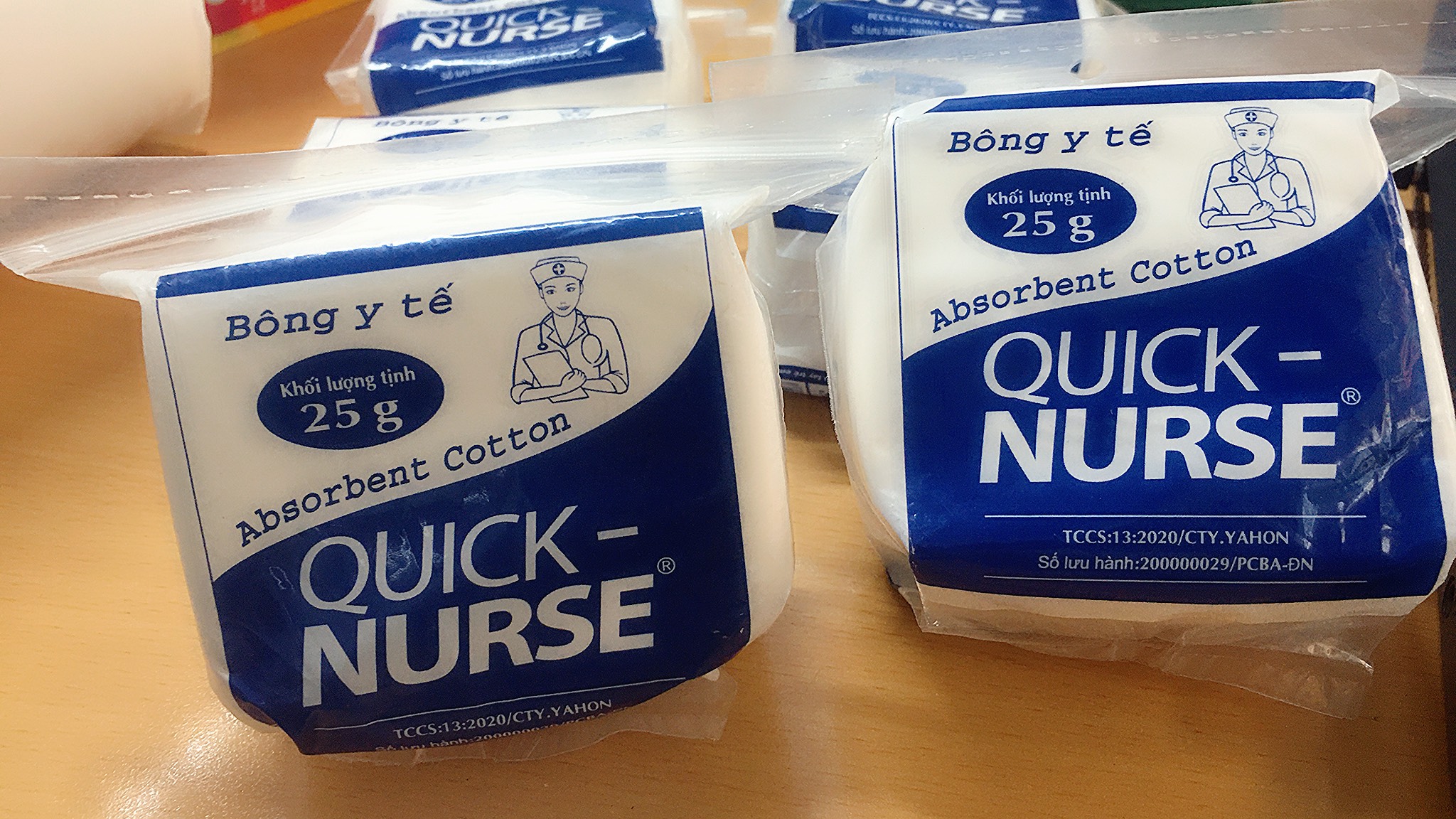 Combo 6 Bông Y Tế Quick-Nurse 25G