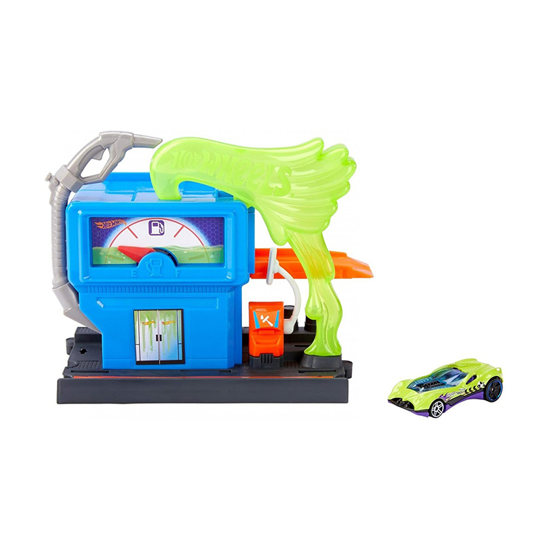 Đồ Chơi HOT WHEELS Trạm Bơm Nhiên Liệu Hot Wheels City GYP37/FRH28