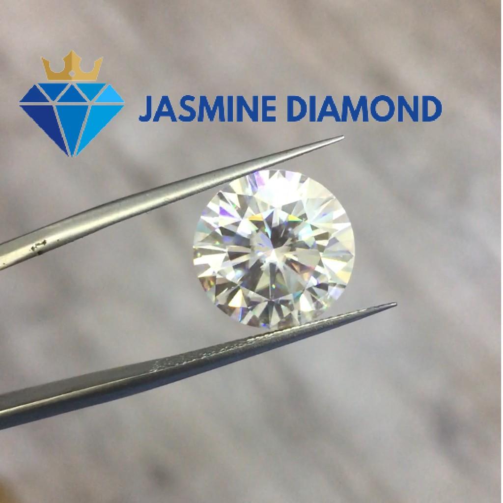 (Size từ 4-7.5 ly) Kim cương nhân tạo Mỹ Moissanite giác cắt tròn