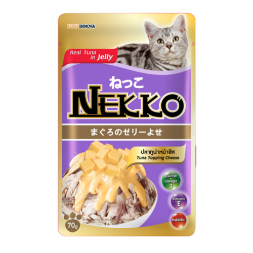 Pate Cho Mèo Nekko 70g, Pate Dạng Gói Cho Mèo, Pate Cho Mèo Thịt Thật Từ Cá Ngừ 28 Vị Hấp Dẫn