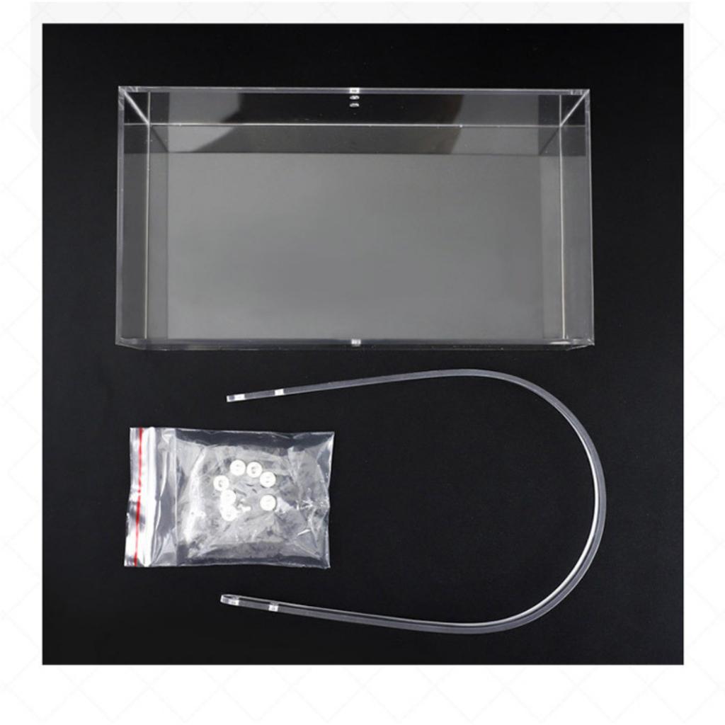 Acrylic Giỏ quà tặng - Giỏ đựng hoa - Hộp hoa có quai xách - Giỏ mica-  Hộp Đựng Hoa Mica Trong Suốt Có Quai