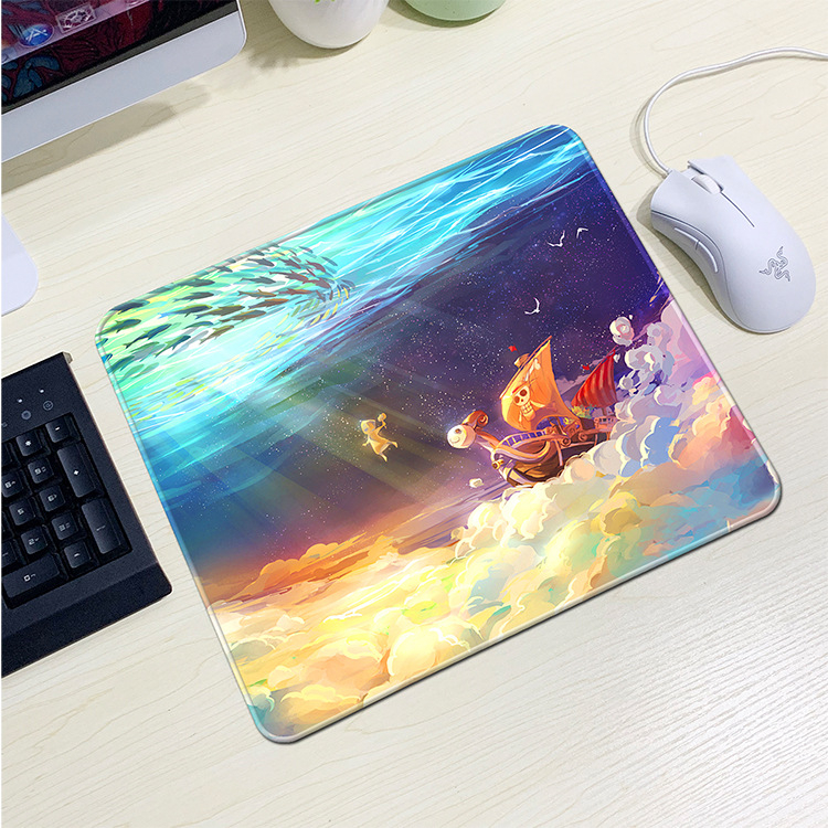 Mouse Pad Mini One Piece Vua Hải Tặc Bàn Di Chuột Gaming Chống Trượt Lót Chuột Anime Văn Phòng